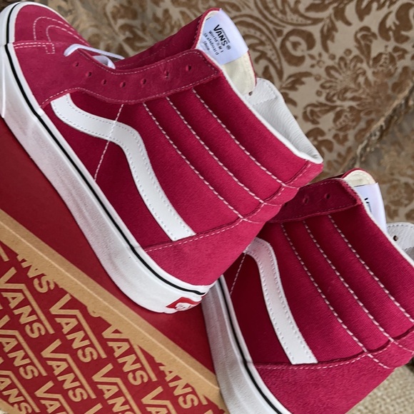 Vans Sk8-Hi Cerise/True White Men’s - Picture 15 of 16